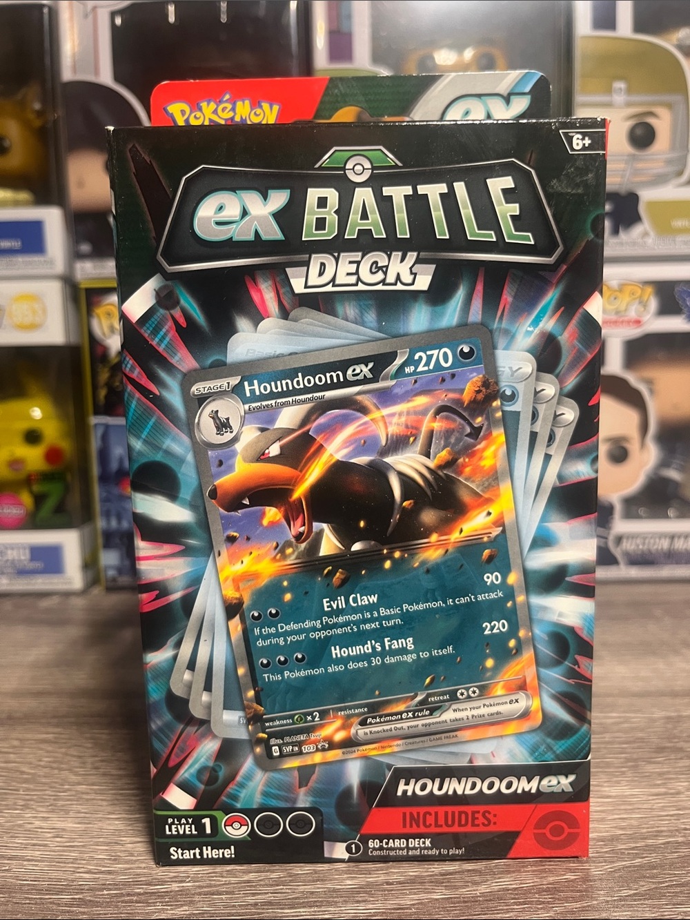 Pokemon Houndoom ex Battle Deck — Black & Blue